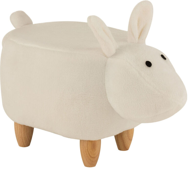 Meubles & Design Pouf enfant mouton en tissu beige