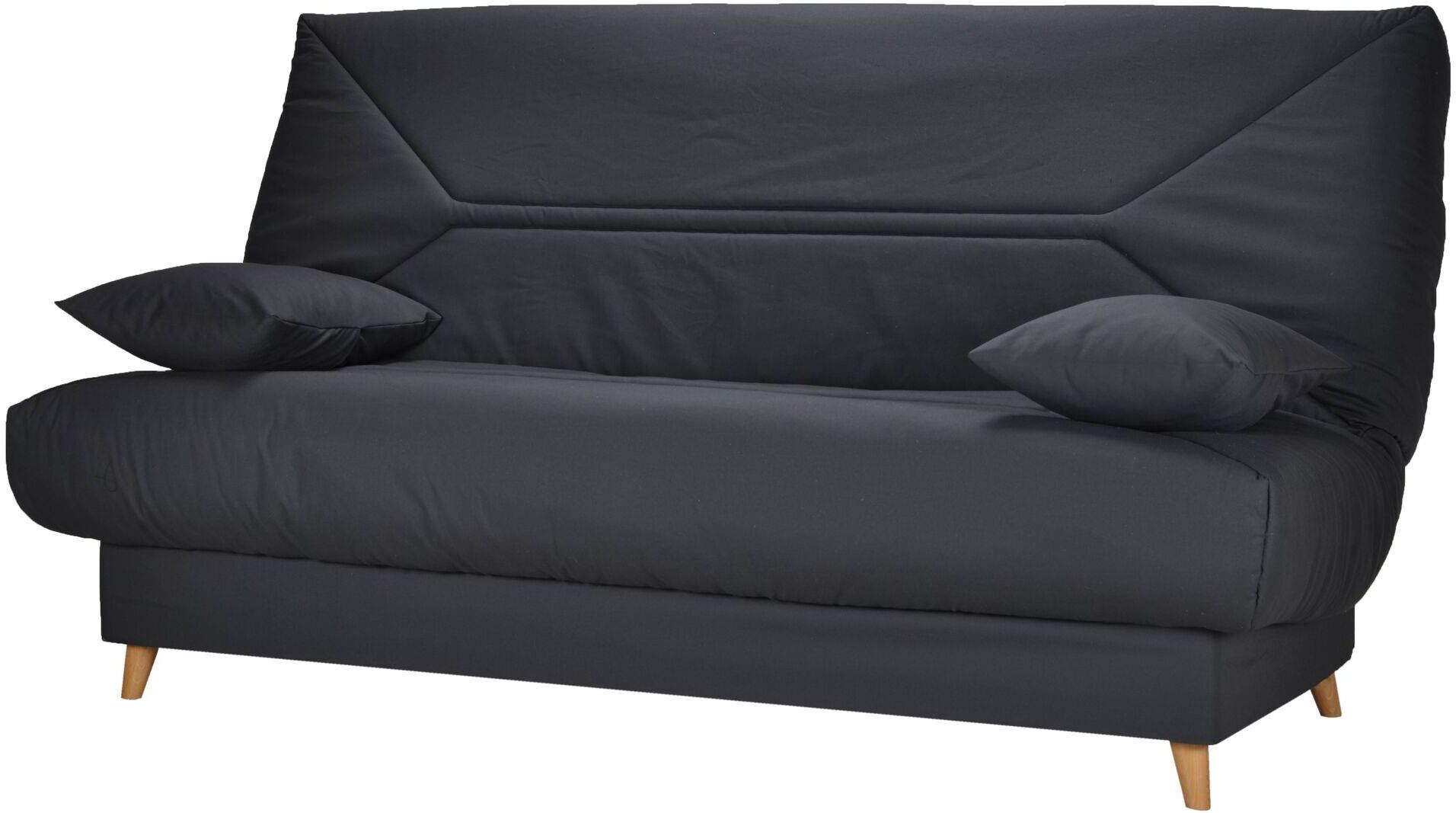 CAMIF Banquette clic-clac en coton biologique anthracite