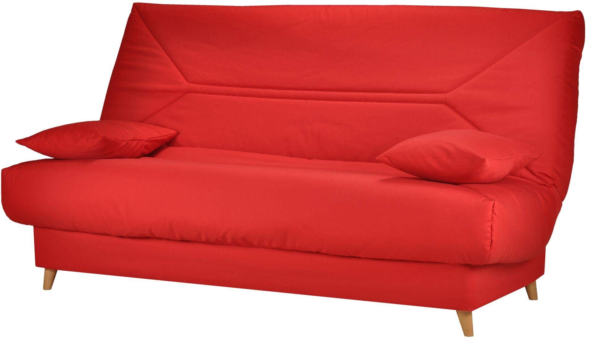 CAMIF Banquette clic-clac en coton biologique rouge