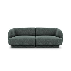 Micadoni Home Canapé 2 places en tissu chenille pétrole