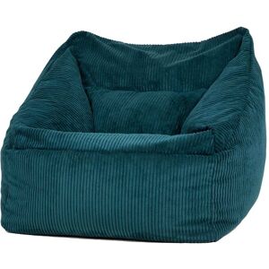 Icon Pouf poire fauteuil velours côtelé bleu canard - Publicité Icon Pouf poire fauteuil velours côtelé bleu canard - Publicité