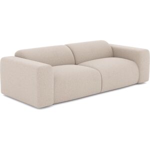 Sia Home Canapé 4 places tissu tramé beige 240cm - Publicité Sia Home Canapé 4 places tissu tramé beige 240cm - Publicité