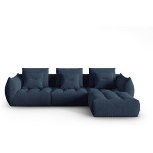 Micadoni Home Canapé modulaire 2 places en tissu structurel bleu foncé - Publicité Micadoni Home Canapé modulaire 2 places en tissu structurel bleu foncé - Publicité