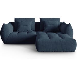 Micadoni Home Canapé modulaire 3 places en tissu structurel bleu foncé - Publicité Micadoni Home Canapé modulaire 3 places en tissu structurel bleu foncé - Publicité