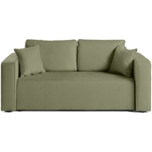 Best Mobilier Canapé droit 2 places en tissu vert - Publicité Best Mobilier Canapé droit 2 places en tissu vert - Publicité