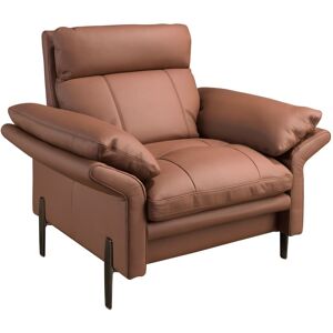 Angel Cerda Fauteuil en cuir marron - Publicité Angel Cerda Fauteuil en cuir marron - Publicité