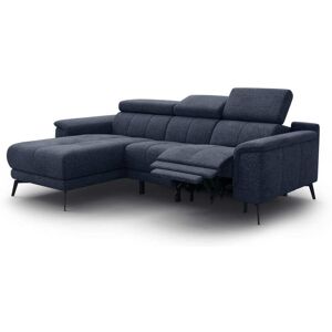 Wozimo Canapé d angle 3 places avec 1 relax et appuie-tête réglables, bleu - Publicité Wozimo Canapé d angle 3 places avec 1 relax et appuie-tête réglables, bleu - Publicité