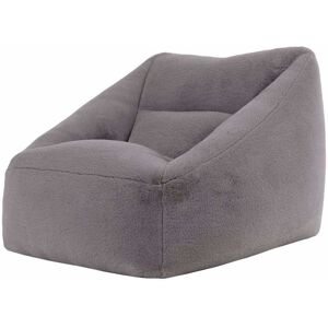 Icon Pouf fauteuil en imitation fourrure luxueuse de lapin, gris clair - Publicité Icon Pouf fauteuil en imitation fourrure luxueuse de lapin, gris clair - Publicité
