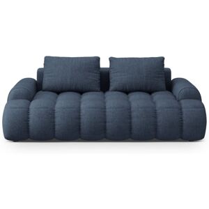 Cosmopolitan Design Canapé 3 places en tissu structurel bleu foncé - Publicité Cosmopolitan Design Canapé 3 places en tissu structurel bleu foncé - Publicité