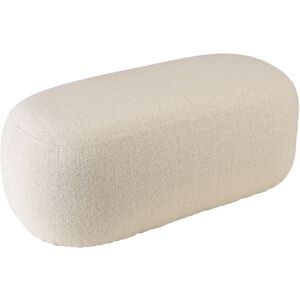 MACABANE Banc en tissu petite bouclette beige - Publicité MACABANE Banc en tissu petite bouclette beige - Publicité