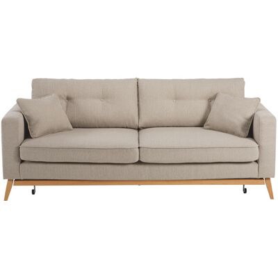 Maisons du Monde Canapé-Lit Scandinave Beige 3/4 - Sofabed - Publicité Maisons du Monde Canapé-Lit Scandinave Beige 3/4 - Sofabed - Publicité