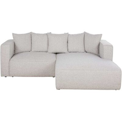 Maisons du Monde Canapé d'angle droit convertible 3/4 places gris clair chiné - Publicité Maisons du Monde Canapé d'angle droit convertible 3/4 places gris clair chiné - Publicité