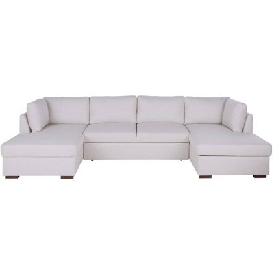 Maisons du Monde Canapé panoramique convertible 7 places gris clair - Publicité Maisons du Monde Canapé panoramique convertible 7 places gris clair - Publicité
