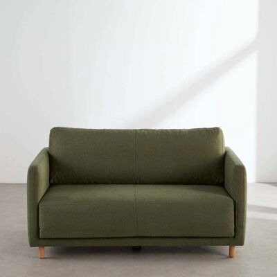 Maisons du Monde Canapé convertible déplimousse 2 places vert kaki - Publicité Maisons du Monde Canapé convertible déplimousse 2 places vert kaki - Publicité