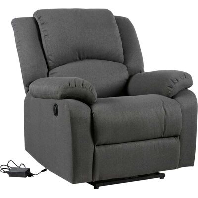 Happy Garden Fauteuil électrique inclinable en tissu anthracite - Publicité Happy Garden Fauteuil électrique inclinable en tissu anthracite - Publicité