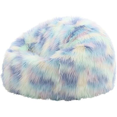Pouf en fausse fourrure de licorne de luxe - Pouf - Publicité Pouf en fausse fourrure de licorne de luxe - Pouf - Publicité