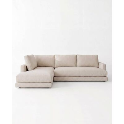 Canapé Decowood 3/4 places avec chaise longue - Publicité Canapé Decowood 3/4 places avec chaise longue - Publicité