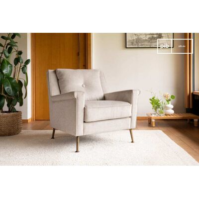 PIB Fauteuil en velours gris - Publicité PIB Fauteuil en velours gris - Publicité