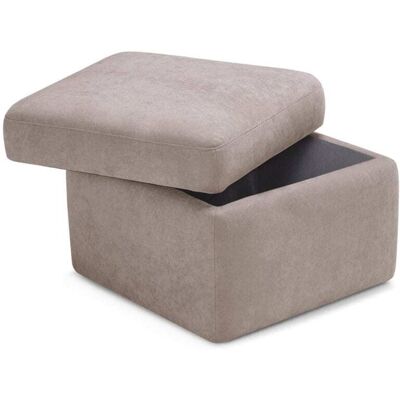 That's Write Pouf de rangement fabriqué en Italie en tissu chenille camel 55x45 cm - Publicité That's Write Pouf de rangement fabriqué en Italie en tissu chenille camel 55x45 cm - Publicité