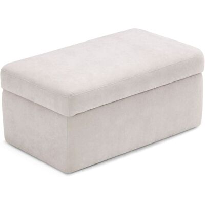 That's Write Pouf conteneur fabriqué en Italie en tissu chenille beige 110x45 cm - Publicité That's Write Pouf conteneur fabriqué en Italie en tissu chenille beige 110x45 cm - Publicité
