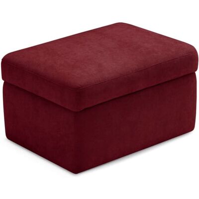 That's Write Pouf rangement fabriqué en Italie tissu chenille bordeaux 75x45 cm - Publicité That's Write Pouf rangement fabriqué en Italie tissu chenille bordeaux 75x45 cm - Publicité