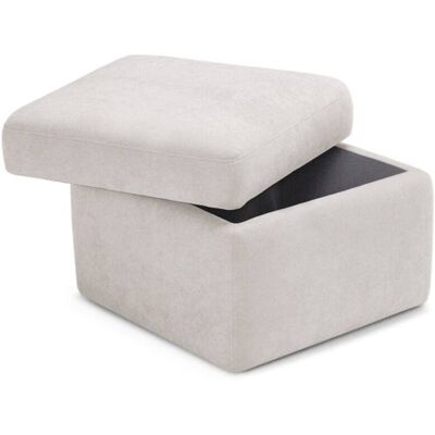 That's Write Pouf conteneur fabriqué en Italie en tissu chenille beige 110x45 cm - Publicité That's Write Pouf conteneur fabriqué en Italie en tissu chenille beige 110x45 cm - Publicité