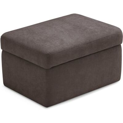 That's Write Pouf de rangement fabriqué en Italie en tissu chenille marron 75x45 cm - Publicité That's Write Pouf de rangement fabriqué en Italie en tissu chenille marron 75x45 cm - Publicité