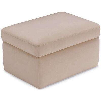 That's Write Pouf de rangement fabriqué en Italie en velours camel 75x45 cm - Publicité That's Write Pouf de rangement fabriqué en Italie en velours camel 75x45 cm - Publicité