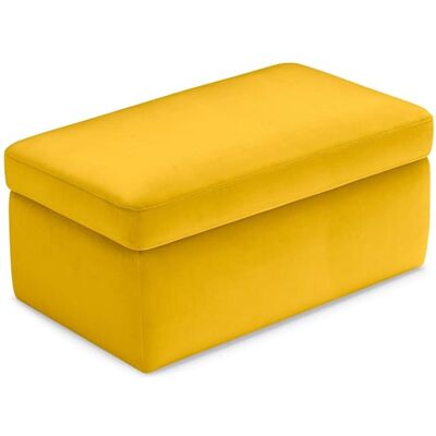 That's Write Pouf conteneur fabriqué en Italie en velours jaune 85x45 cm - Publicité That's Write Pouf conteneur fabriqué en Italie en velours jaune 85x45 cm - Publicité