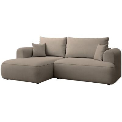 Selsey Canapé d'angle gauche, en tissu chenille easy-clean, greige - Publicité Selsey Canapé d'angle gauche, en tissu chenille easy-clean, greige - Publicité