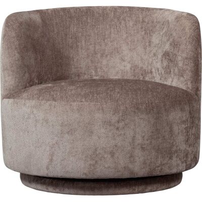 Fauteuil pivotant WOOOD Popular - En chenille de polyester - Publicité Fauteuil pivotant WOOOD Popular - En chenille de polyester - Publicité