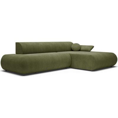 Selsey Canapé d'angle convertible, chenille, angle à droite, vert olive - Publicité Selsey Canapé d'angle convertible, chenille, angle à droite, vert olive - Publicité