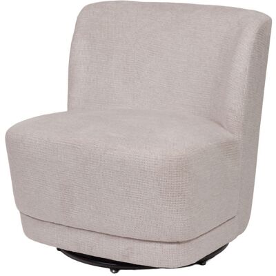 Amadeus Fauteuil en tissu sable beige - Publicité Amadeus Fauteuil en tissu sable beige - Publicité