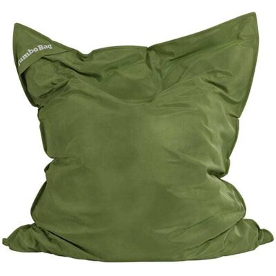 Jumbo Bag Pouf géant velours - sauge - Publicité Jumbo Bag Pouf géant velours - sauge - Publicité