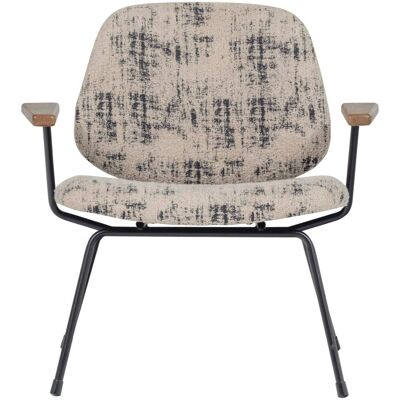 WOOOD Fauteuil en chenille beige - Publicité WOOOD Fauteuil en chenille beige - Publicité