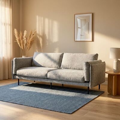 Kare Design Canapé 2 places en polyester tressé gris - Publicité Kare Design Canapé 2 places en polyester tressé gris - Publicité