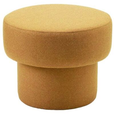 Madura Pouf en laine jaune ø35xø45xh36 cm - Publicité Madura Pouf en laine jaune ø35xø45xh36 cm - Publicité