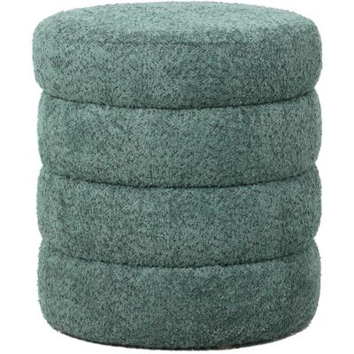 ZAGO STORE Pouf Vert Émeraude - Effet Laine Bouclée - Publicité ZAGO STORE Pouf Vert Émeraude - Effet Laine Bouclée - Publicité
