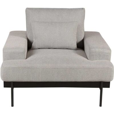 Zago Fauteuil tissu gris clair - Publicité Zago Fauteuil tissu gris clair - Publicité