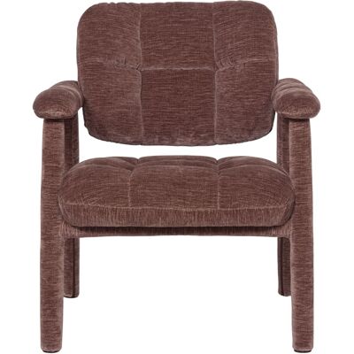 WOOOD Fauteuil en chenille vieux rose - Publicité WOOOD Fauteuil en chenille vieux rose - Publicité
