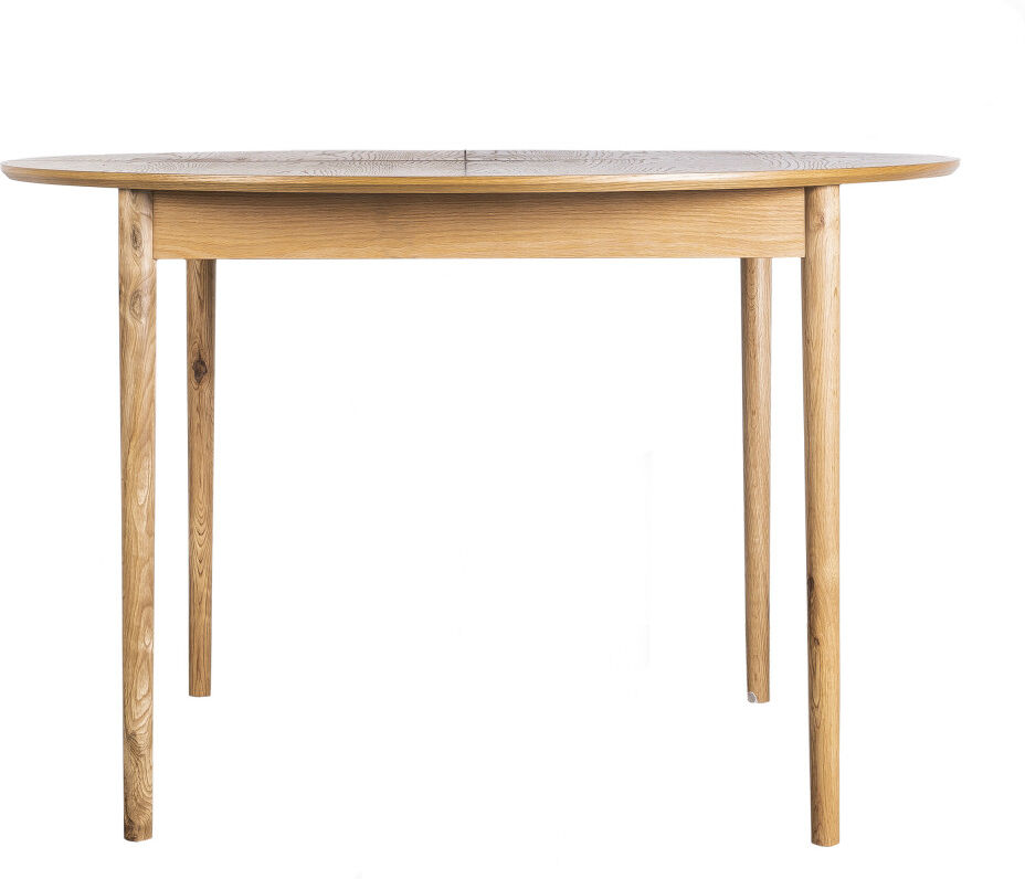 Drawer Table à manger ronde extensible 120-155x120cm bois clair