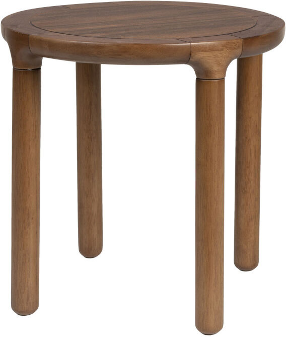 Zuiver Table d'appoint ronde en bois D45cm bois foncé