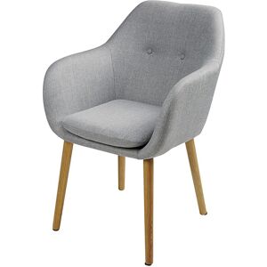 Maisons du Monde Fauteuil de table vintage gris clair