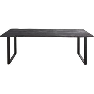 Maisons du Monde Table a manger en chene gris ardoise et metal 8/10 personnes L220