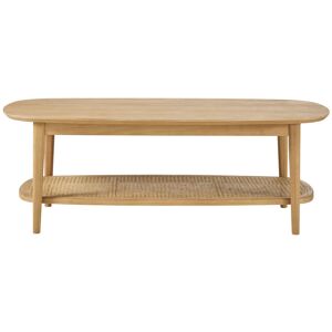 Maisons du Monde Table basse 2 plateaux en pin cannage en rotin