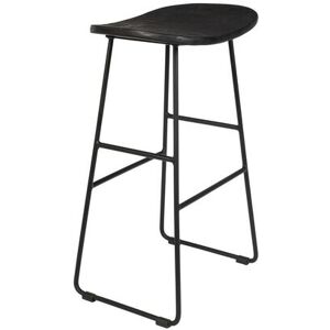 White label Tabouret de bar bois noir