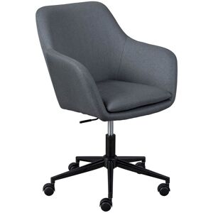 Altobuy Fauteuil de bureau sur roulettes tissu gris