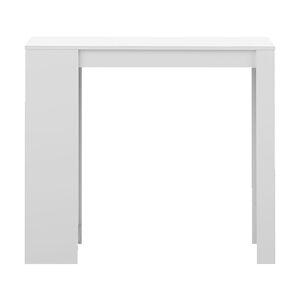 TEMAHOME Table bar effet bois blanc
