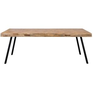 White label Table 220x100cm en bois beige