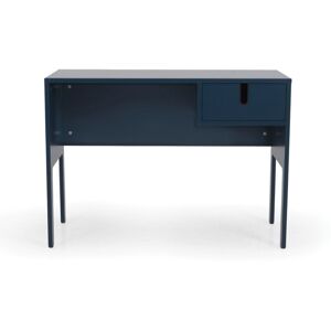 Tenzo Bureau en bois 1 tiroir L105cm bleu canard